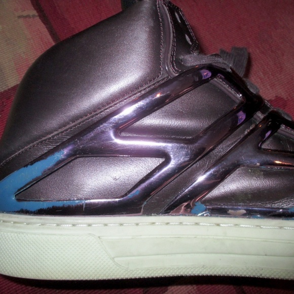 Alejandro Ingelmo Metallic Aubergine leather Tron - Picture 4 of 5
